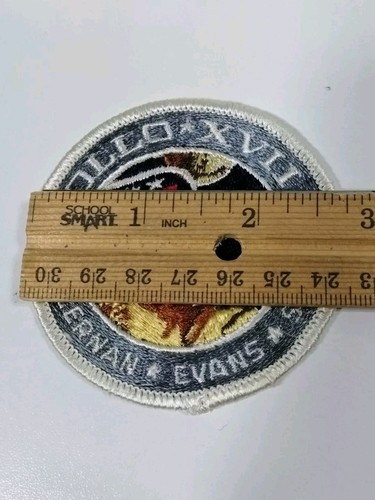 Apollo 17 Mission Patch Embroidered NASA Cernan Evans Schmitt 2¾" American Eagle - Picture 5 of 5