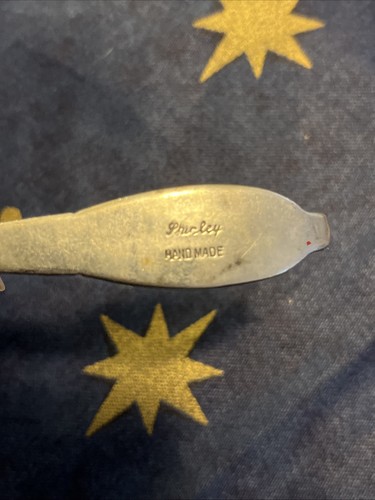 VTG Williamsburg Shirley Pewter Berry Spoon Handmade 6” - Picture 5 of 5