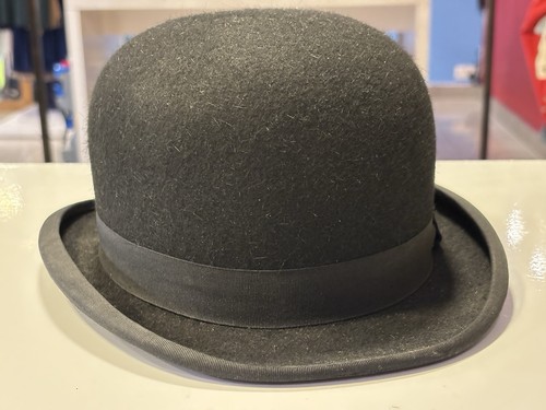 Original Lock & Co Hutmacher Vintage Bowler Hut schwarz 54 cm, 21-1/4 cm - Bild 4 von 6