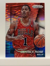 2014-15 Prizm Red White & Blue Pulsar Prizm - Derrick Rose #101 + Base