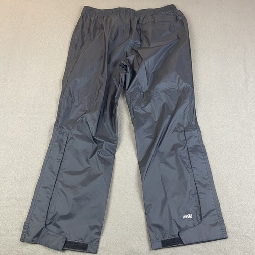 LL Bean Rain Pants Mens Large Black Trail Model TEK Waterproof Ripstop 268268 - Picture 8 of 12