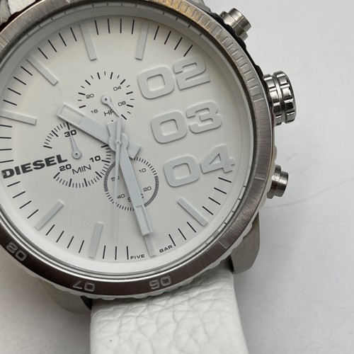 Diesel DZ-4240 Chronograph Quartz Watch White Dial Needs Battery - Picture 6 of 17