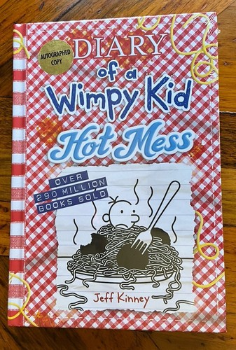 Jeff Kinney- Diary Of A Wimpy Kid/Hot Mess -Signed Special Edition + Card Sealed