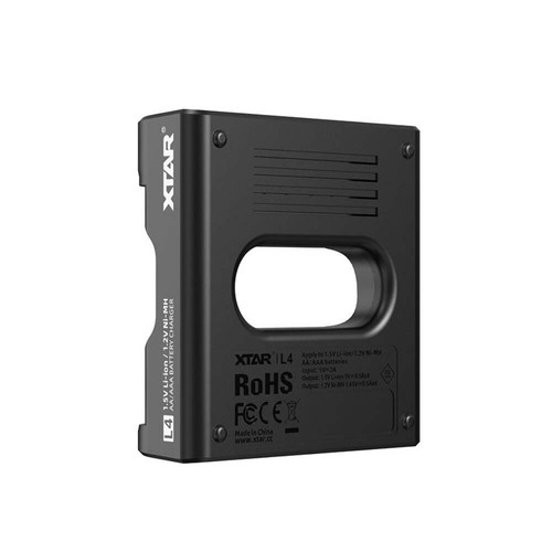 Caricabatteria XTAR L4 per batterie AA/AAA litio e NiMh ricarica intelligente - Foto 5 di 8