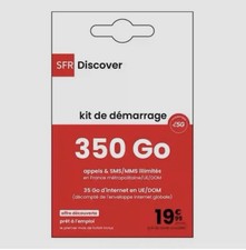 Carte SIM prépayée SFR Appel + SMS + MMS Illimité 350Go Internet sans abonnement