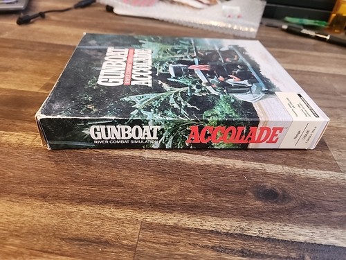 Gunboat Accolade River Combat Simulation Commodore Amiga Big Box Complete - Picture 10 of 16