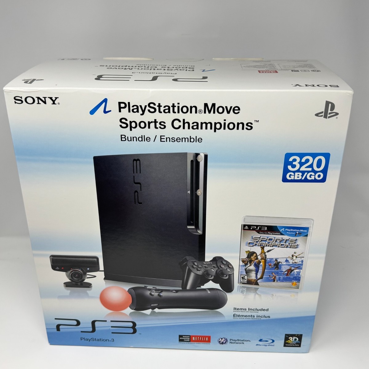 PlayStation - (本体)プレイステーション3 PlayStation3 with PlayStation Move スポーツチャンピオン バリューパック チャコール・ブラック 160GB(CEJH-10015) ソニー・コンピュータエンタテインメント Sony PlayStation 3 - Move Bundle - game console - Full HD
