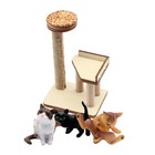  Cat Climbing Rack Toys Toddler Miniature Landscape Decor Wood Tree