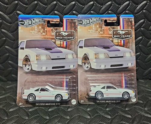 Hot Wheels Walmart Exclusive 60 Years Silver Series '84 Ford Mustang SVO VHTF