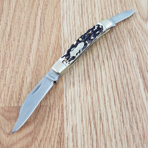 Schrade Rancher Pocket Knife 7Cr17MoV Steel Blades Next Gen Staglon Handle - Picture 7 of 13