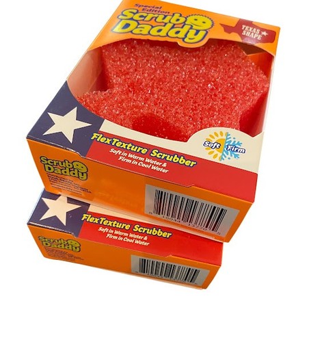 Scrub Daddy TEXAS SHAPE Scrubber Flex Texture Special Edition Red Lone Star Gift - Picture 6 of 6