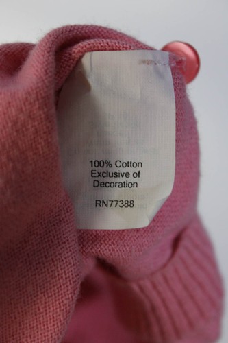 J Crew Womens Button Front V Neck Ruffled Cardigan Sweater Pink Cotton Small - Picture 5 of 6