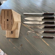 Shun Fuji 7-piece Block Knife Set