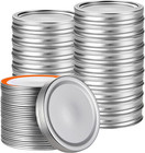 48Pcs/24 Set, Wide Mouth Canning Rings and Lids, Mason Jar Bands