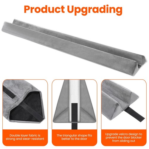 Door Draft Stopper for Bottom Under Door Noise Blocker Door Sweep for Interio... - Picture 5 of 6