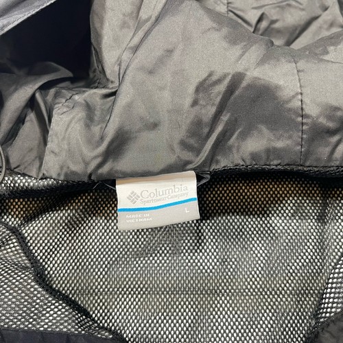 Columbia Omni-Tech Impermeable Ligera Negra Chaqueta Atlética Para Hombre Grande J2Y - Imagen 4 de 5