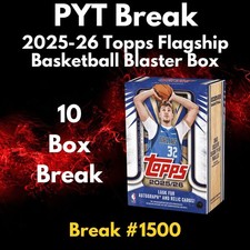 Brooklyn Nets 2025-26 Topps Basketball Blaster 10 Box PYT Break 1500