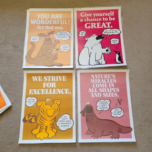 Lot Of 19 Robert Jacobson Posters 1985 Postitive Educational School 25x19in - Picture 7 of 9