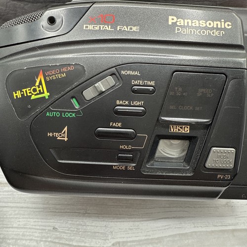 VINTAGE PANASONIC PALMCORDER X10 DIGITAL Fade PV -23 HAND HELD VIDEO CAMERA READ - Picture 9 of 13