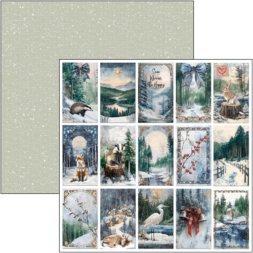Ciao Bella Papier Waldgeschichten 12"x 12" Muster Hintergrund Wald Winter Papier - Bild 7 von 9