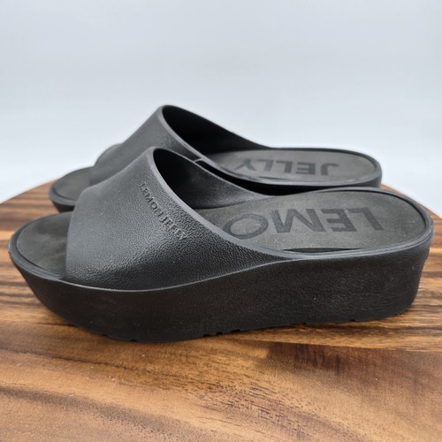Lemon Jelly Schuhe Damen 6 36 schwarz Plateau Pantoletten Sandalen Slipper leicht - Bild 3 von 7