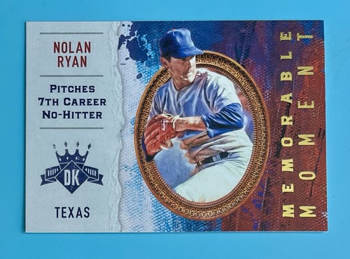 2017 Diamond Kings Memorable Moment #MM2 Nolan Ryan Texas Rangers