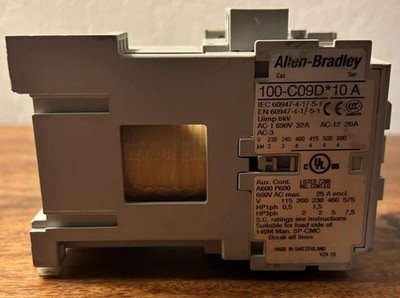 ALLEN-BRADLEY 100-C09D10 + 100-S SERIES A CONTACTOR CONTROL RELAY SL