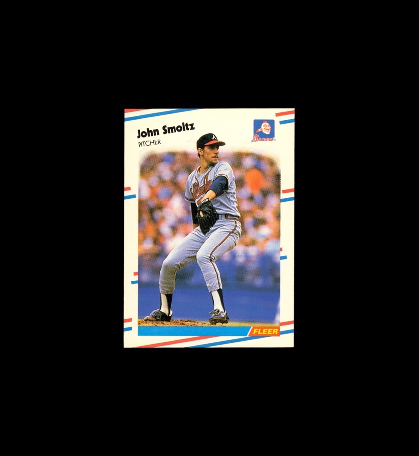 John Smoltz 1988 Fleer Update Glossy #U74 - RC - Atlanta Braves - Gem Mint