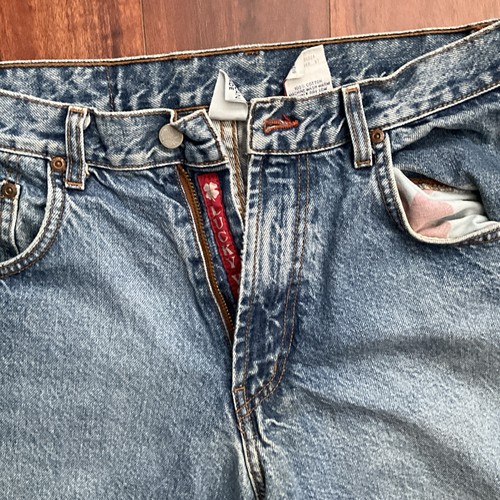 Jeans Vintage Lucky Brand 32x32 Calce Relajado Hecho en EE. UU. Peto Denim etiqueta #1 - Imagen 6 de 7