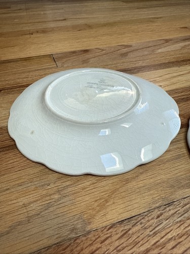 Set Two Homer Laughlin 6” Rose Bud “The Angelus”Vintage Bread/ Appetizer Plate - Picture 8 of 14