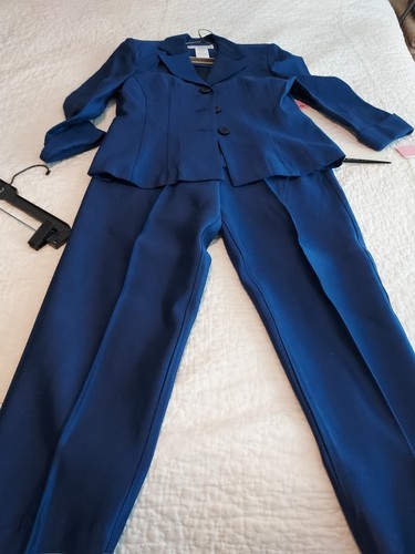 New Jessica Howard Size 10 Two Piece Jewel Tone Blue Suit Women's NWT Vintage - Picture 9 of 13