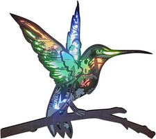 3D Wooden Animal Carving Multi-Color LED Night Light, Wood Carving Hummingbird