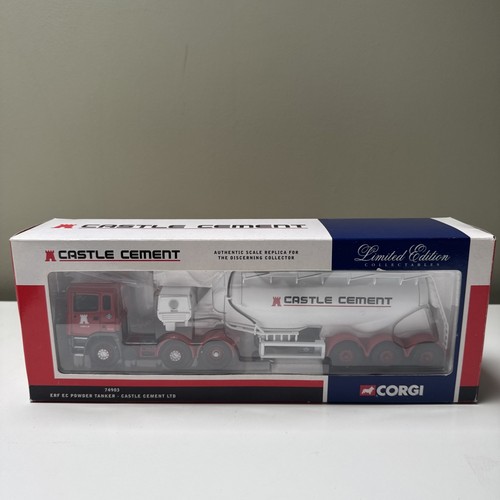 Corgi Modern Trucks 1:50 74903 ERF EC Series Tanker Castle Cement FREE POST  - Picture 1 of 5