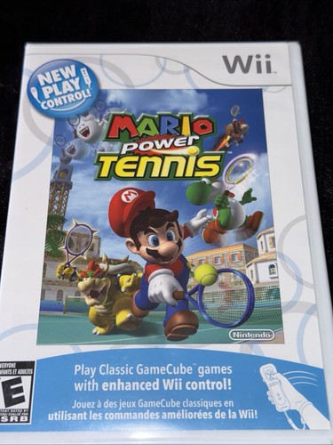 Wii MARIO POWER TENNIS (Nintendo Wii, 2009) Y-Fold Seals Protection Cover NEW - Picture 3 of 17