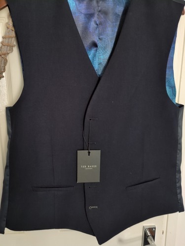 Ted Baker London Men's Adjustable Veste,Size 46R,new With Tags,98% Wool - Picture 4 of 13