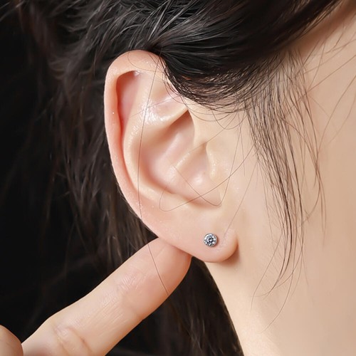 16G/18G/20G Stainless Steel Lip Studs Zircon Ear Piercing Earrings with Needles - Picture 14 of 22