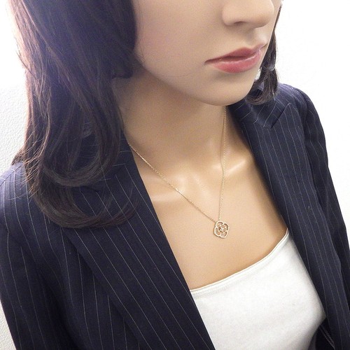 Collar Vendome Aoyama Flor Diamante 750 (18K) Oro Rosa (Rosa) - Imagen 8 de 8