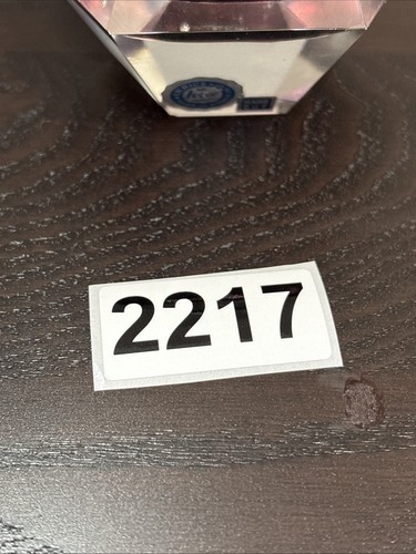 Vintage I.W. Reis handgeschliffen Parfüm Flakon Flakon lila Glas Made in Japan - Bild 6 von 6