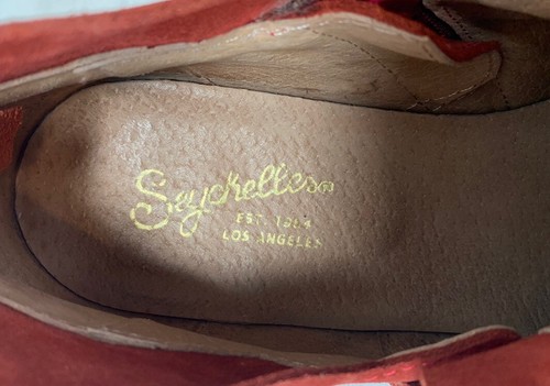 Seychelles Womens Ankle Booties Shoes Size 9 Orange Suede Block Heel - Picture 15 of 15