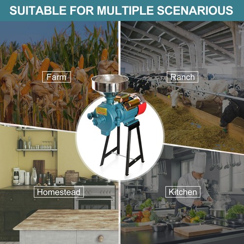 Molino de grano eléctrico DoCred 3000 W 110 V grano maíz trigo harina molinillo con embudo - Imagen 4 de 19