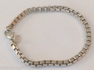 Tiffany Co Venetian Link Bracelet Box Sterling Silver Image Is Loading Tiffany Amp Co Venetian Link Bracelet Box