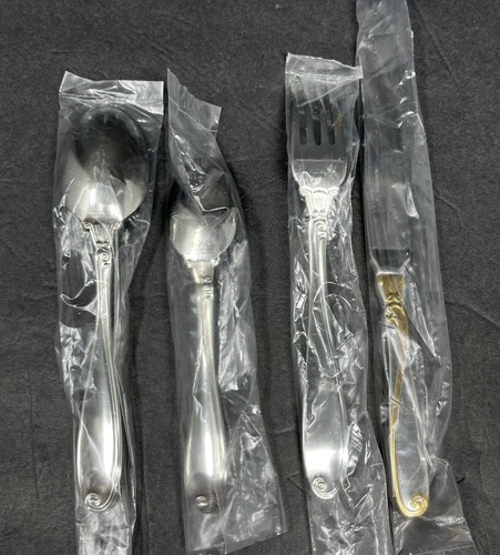 Lot de 4 couverts dorés Mikasa Ambrose GK505/599 neufs - Photo 4/5