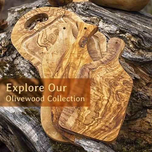 Olive Wood Coasters, Set of 4 Round Wooden Coasters, Rustic Table Decor - Picture 6 of 8