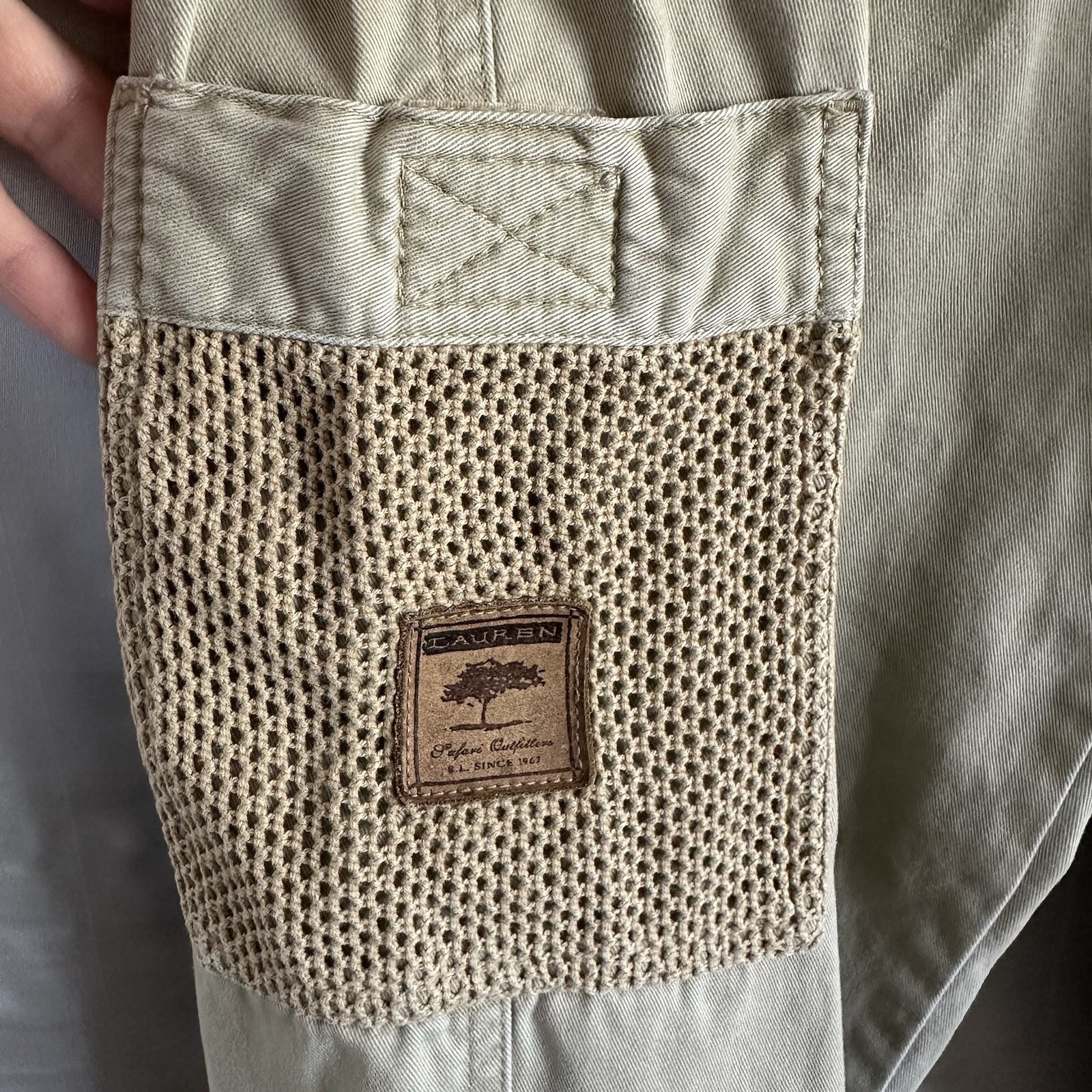 VTG Ralph Lauren RL Pants Womens Sz 6 Safari Wide… - image 4