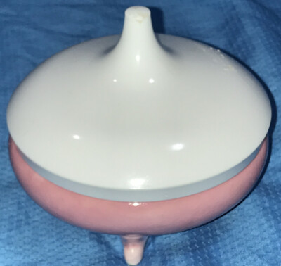 Kleine Co Pink Bowl Ceramic tapered Lid Art Pottery W3