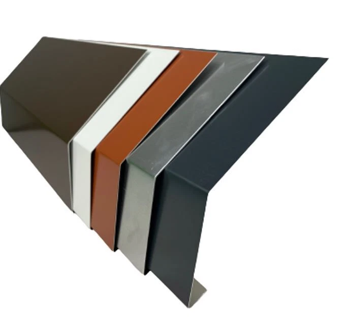 Traufblech - Rinneneinhangblech aus Aluminium / farbig - 2 m lang - 0,8 mm dick