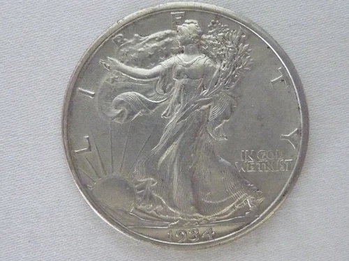 1934 WALKING LIBERTY HALF DOLLAR AU-UNC  Silver US Coin