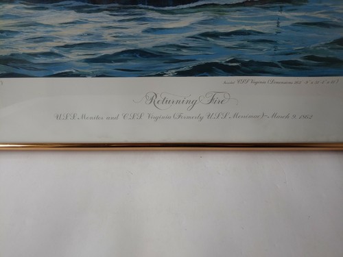 William R McGrath "Returning Fire" 1864 Framed Civil War Signed 108/950 - Picture 2 of 7