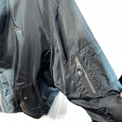 Vintage Southpole Puffer Jacket Men’s XLarge Black Lined Snap Pocket Jersey Y2K - Picture 6 of 12