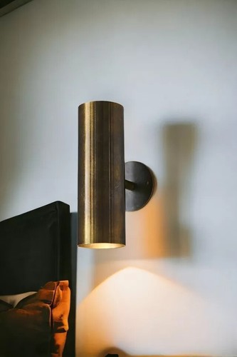 BRASS WALL SCONE MID CENTURY SPUTNIK ITALIAN WALL FIXTURE WALL SCONCES WALL LAMP - Picture 3 of 8